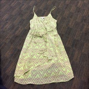 Rebecca Taylor zig-zag neon dress